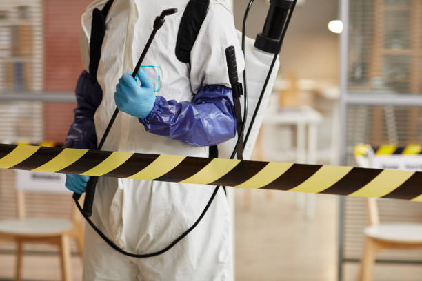 Professional Biohazard technician working in Orchard, CO